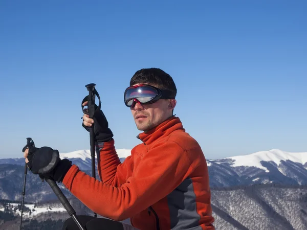 Portrait of a mountaineer.