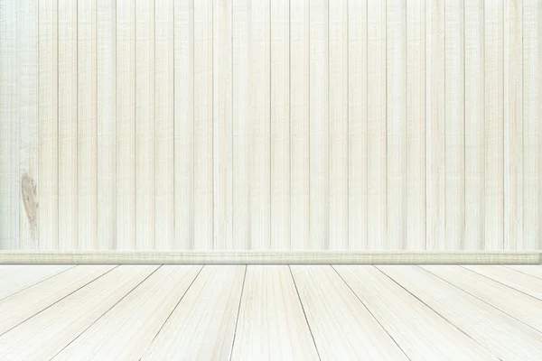 Empty interior wood room white wooden wall and floor, For displa
