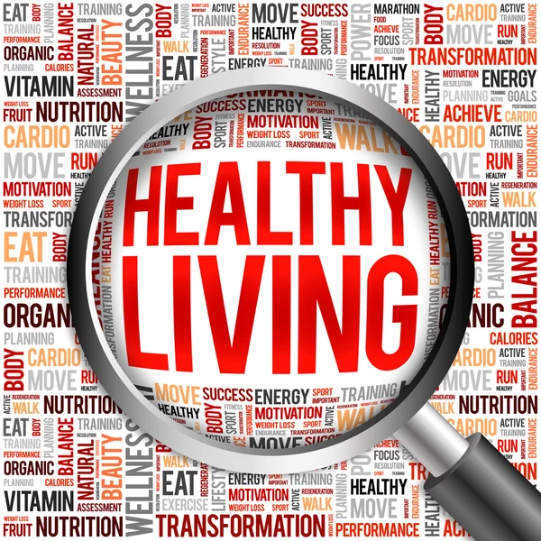 Healthy Living word cloud