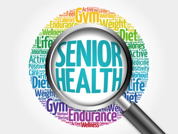 Senior health word cloud