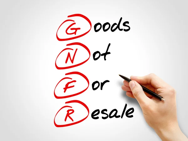 GNFR - Goods Not For Resale