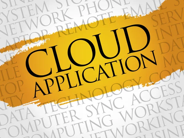 Cloud Application word cloud