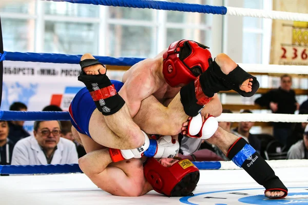 Mixed martial arts fighter during the fight