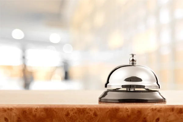 Hotel reception service desk bell