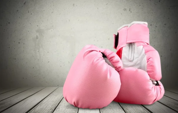 Pink boxing gloves