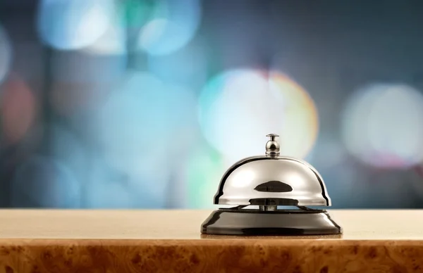 Hotel reception service desk bell