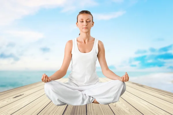Yoga, Meditating, Women.