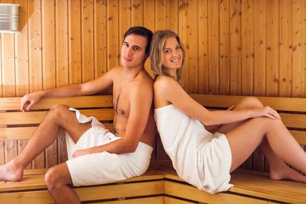 Couple in sauna