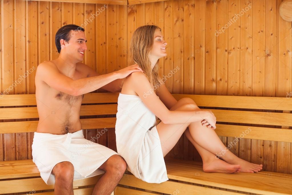 Sauna wife fan photos