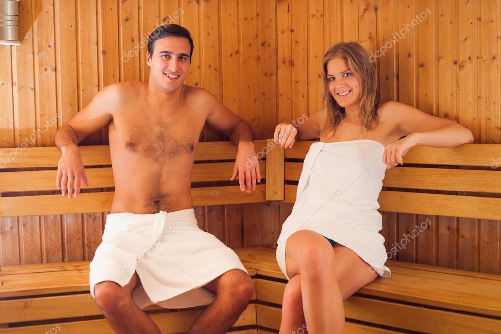 Asian sauna threesome