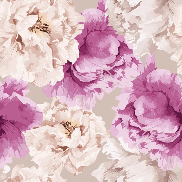 Floral pattern with peony