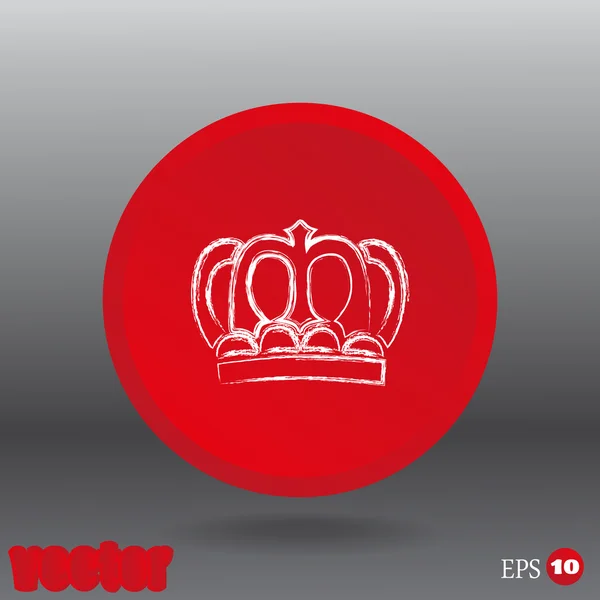 Crown VIP sign web icon