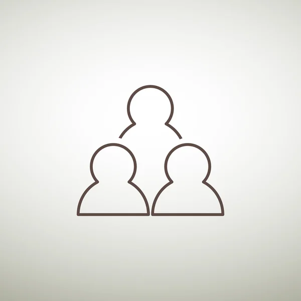 Group of people simple web icon