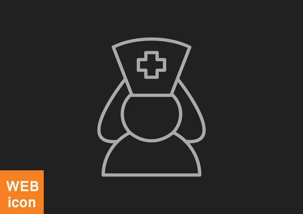 Nurse silhouette web icon