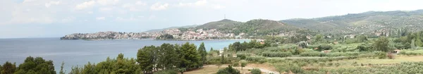 Panoramic view on sea shore