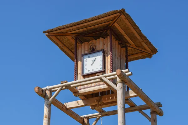 The wooden clock tower