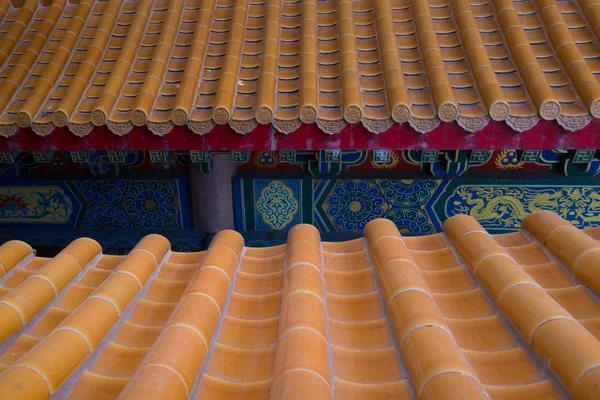 Roof of Chinese temple in Thailand
