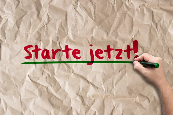 Start now! - Concept on paper