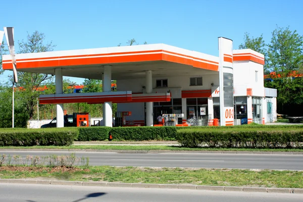 Gas station for cars and trucks
