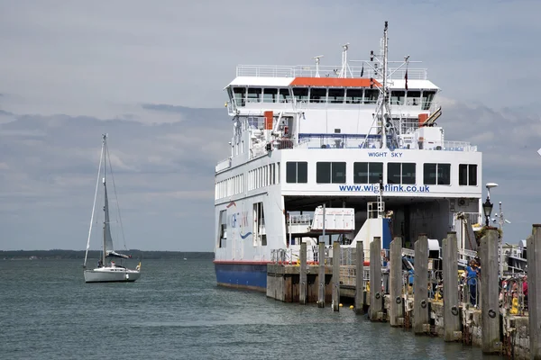 RORO ferry at Yarmouth Harbour Isle of Wight England UK