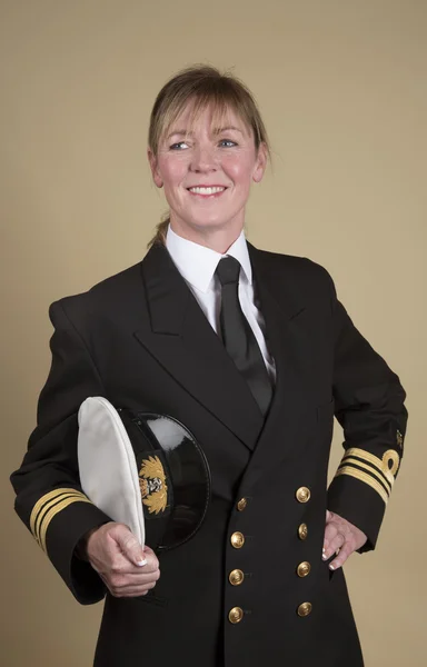 Female senior naval officer in uniform