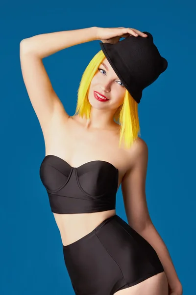 Girl in hat and Yellow Hair