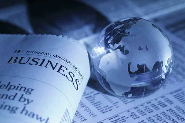 Global Business and Finance with Newspaper
