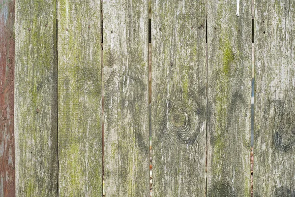 Close-up picture of wood wall. The wall is old and  with peeling paint