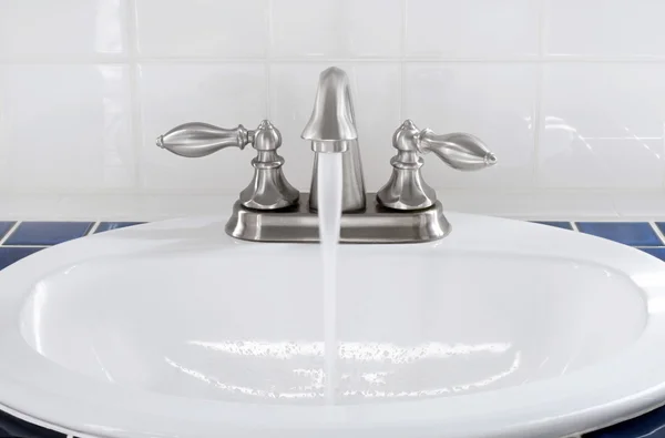 Sink with Running Water