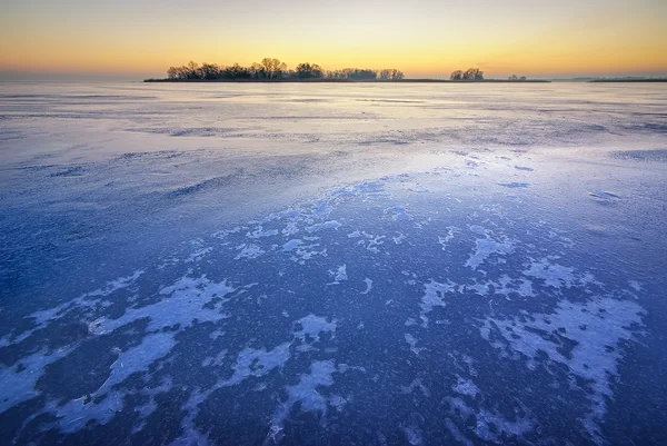 Winter ice landscape.