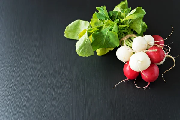 Red and white radishes