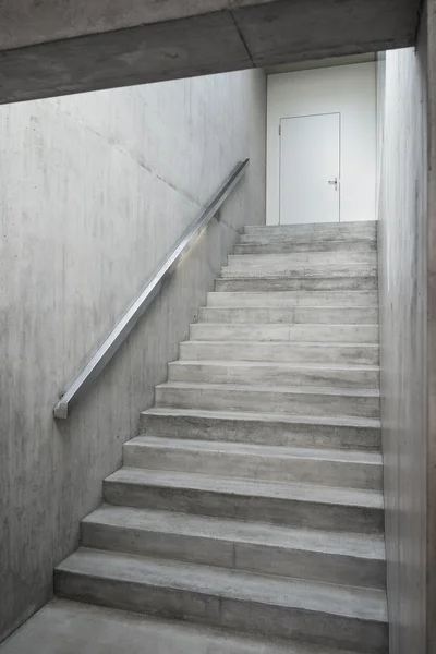 Reinforced concrete stairway inside the building