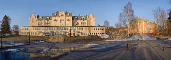 Primary school building in Hudiksvall, a school complex in Hudiksvall, Sweden, Eastern school in Hudiksvall