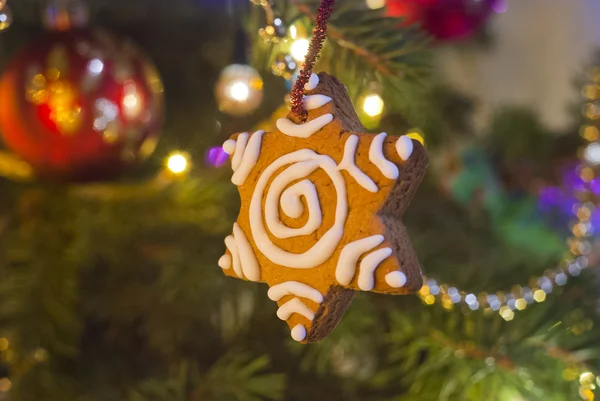 Gingerbread on a Christmas tree
