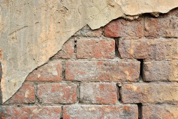 Old cracked concrete vintage plastered brick wall background, Texture terracotta pattern