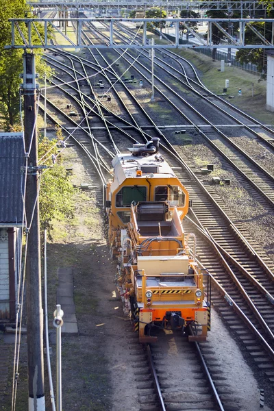 Maintenance train on rails
