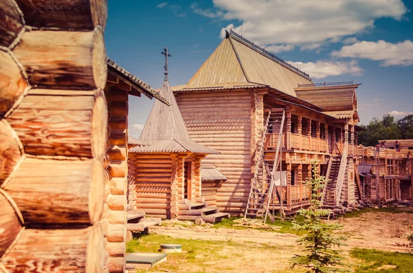 Russian style, wooden architecture