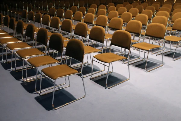 Empty chairs of an auditorium