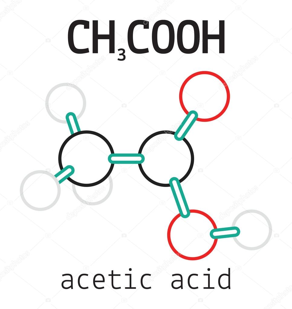 Ch3cooh 아세트산 분자 — 스톡 벡터 © MariaShmitt 97039164