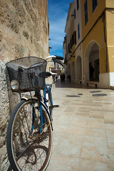 Bike in the town of Ciutadella ( Minorca, Spain )