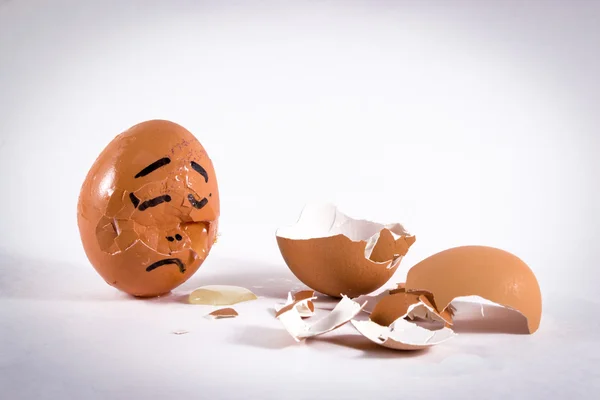 An Egg Mourns Another Broken Friend