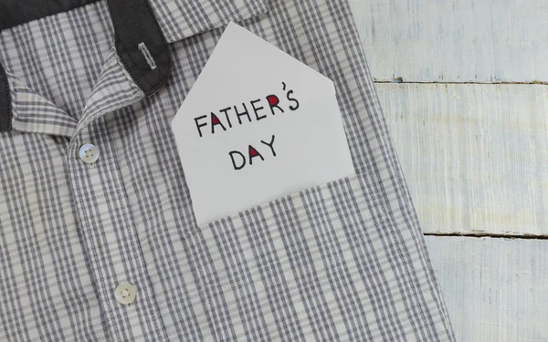 Father's day message in a shirt pocket