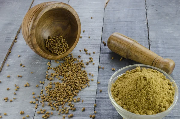 Coriander powder ground from coriander seed