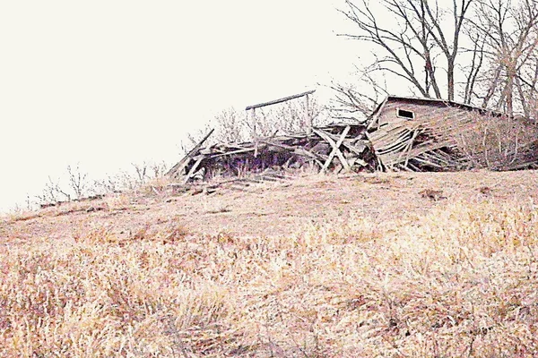 Broken down barn