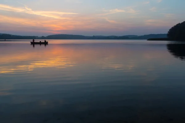 Beautiful lake sunrise landscape