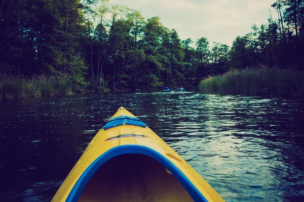 Kayaking by Krutynia river in Poland