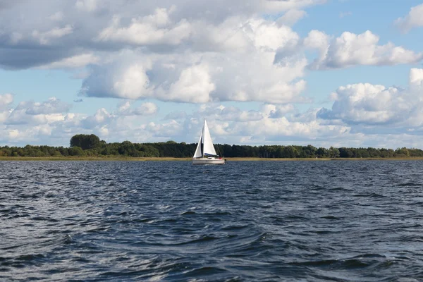 Sailboats on lake