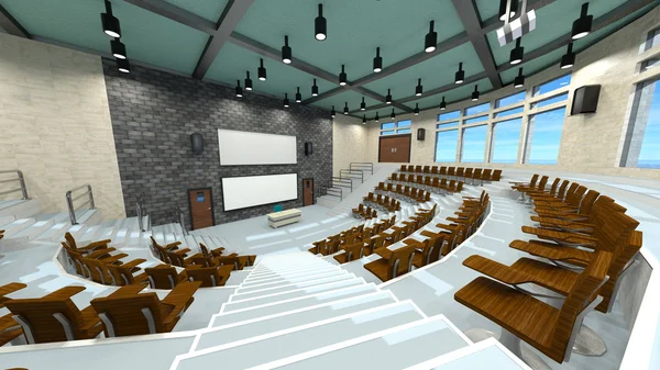 3D CG rendering of convention hall