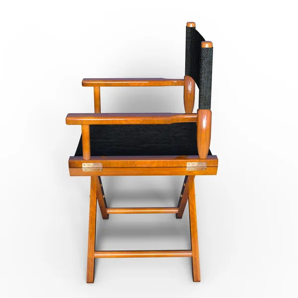 3D CG rendering of a director's chair