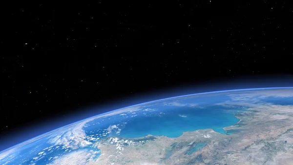 3D CG rendering of the earth